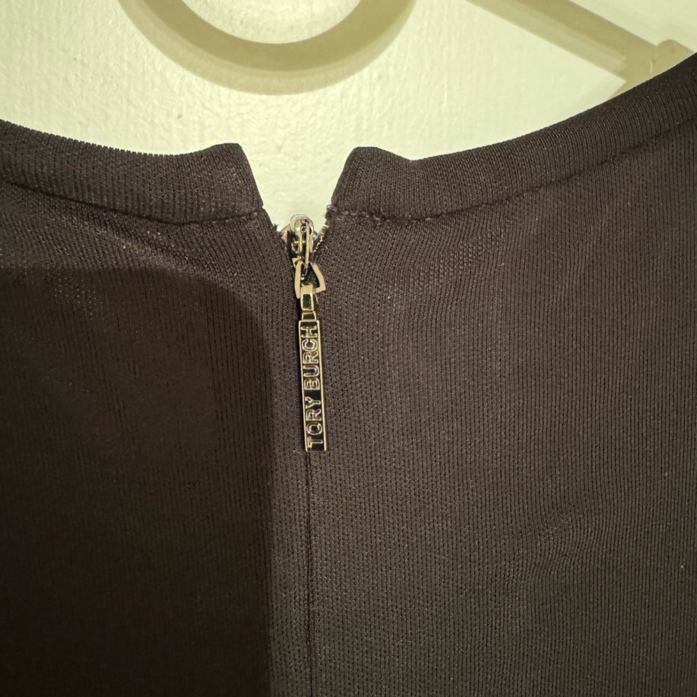 Tory Burch Black Dress with White Sequin Embroidery Detailing - Picture 6 of 6
